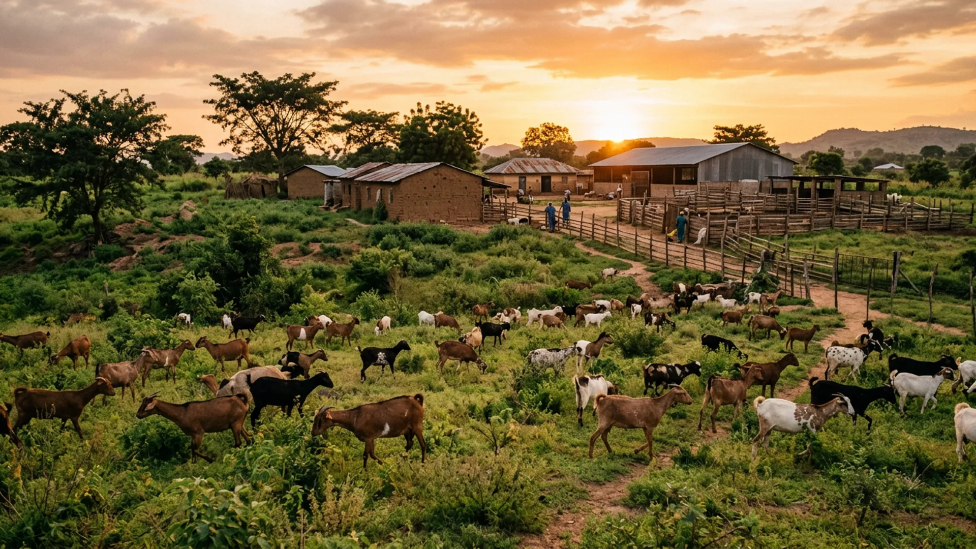 Korau Integrated Farm at golden hour